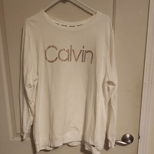 Calvin Klein White Sweatshirt